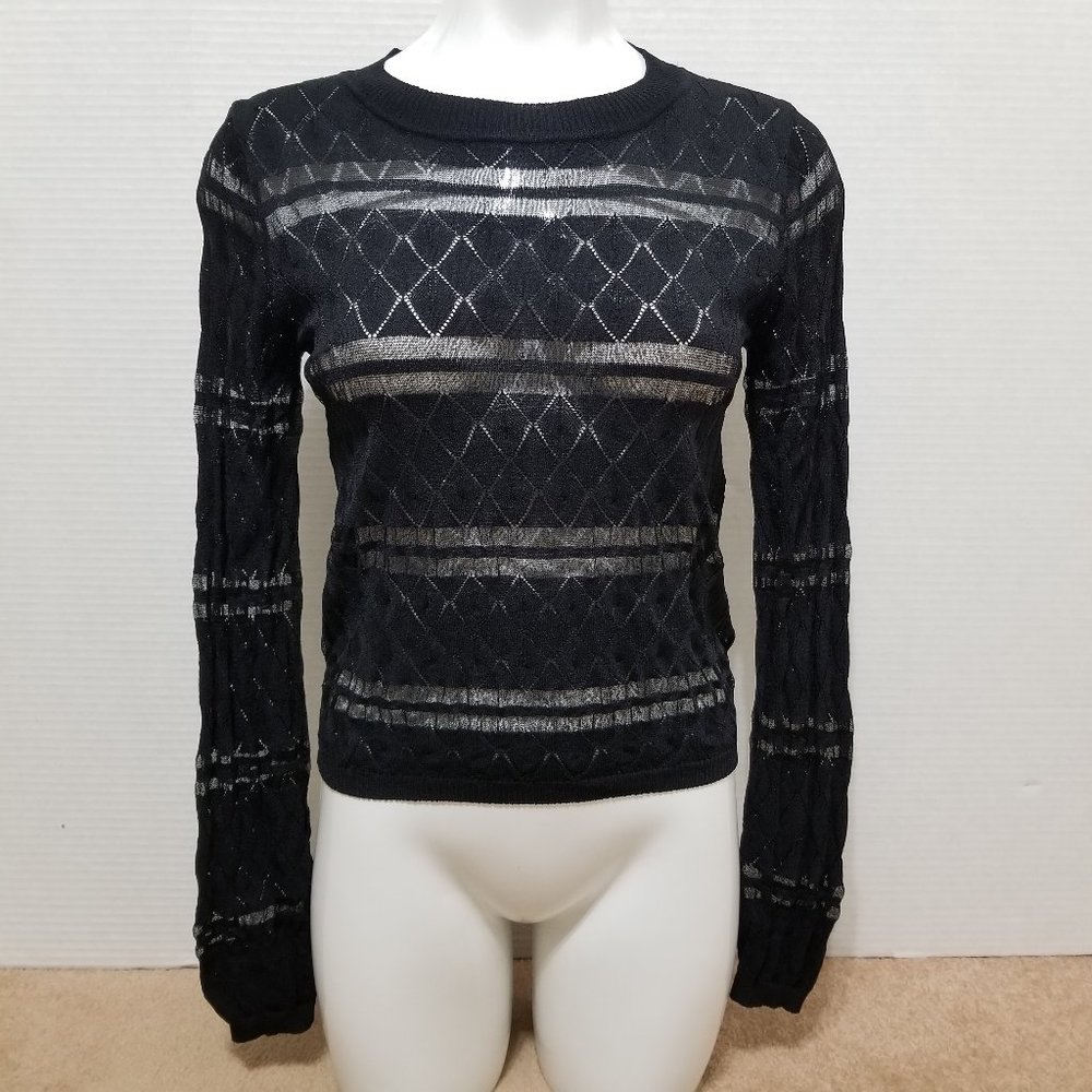 For Love And Lemons Knitz sweater Medium Joni lightweight knit semi sheer boho